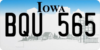 IA license plate BQU565