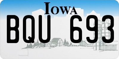 IA license plate BQU693