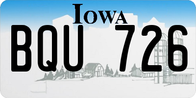 IA license plate BQU726