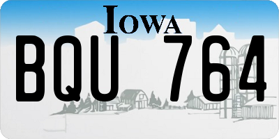 IA license plate BQU764