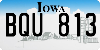 IA license plate BQU813