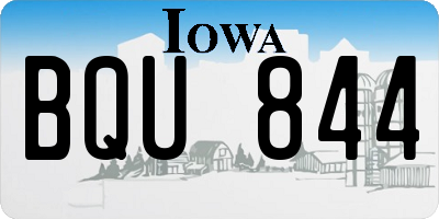 IA license plate BQU844