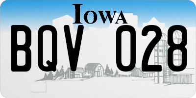 IA license plate BQV028