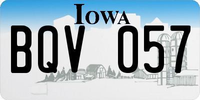 IA license plate BQV057
