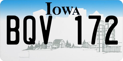IA license plate BQV172