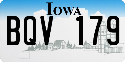 IA license plate BQV179