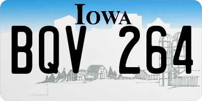 IA license plate BQV264