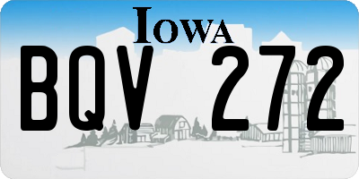 IA license plate BQV272
