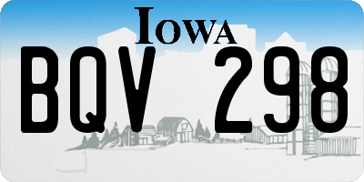IA license plate BQV298