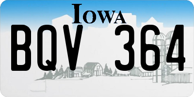 IA license plate BQV364