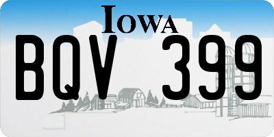 IA license plate BQV399