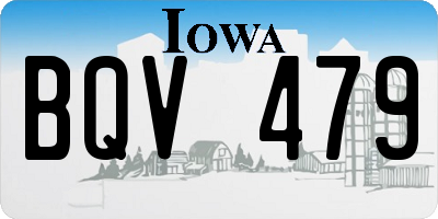 IA license plate BQV479