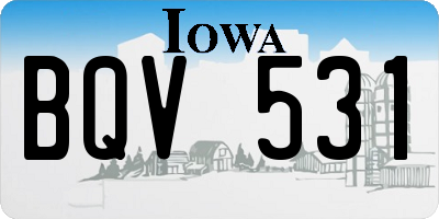 IA license plate BQV531