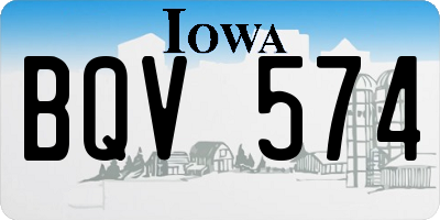 IA license plate BQV574