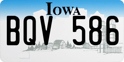 IA license plate BQV586