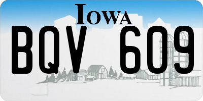 IA license plate BQV609