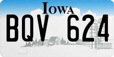 IA license plate BQV624