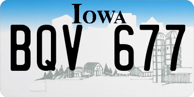 IA license plate BQV677