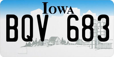 IA license plate BQV683