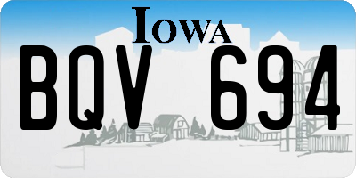 IA license plate BQV694