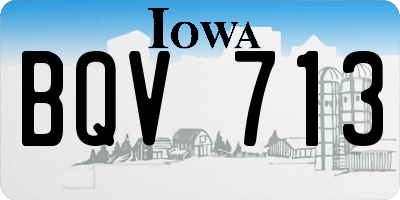 IA license plate BQV713