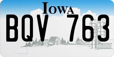 IA license plate BQV763