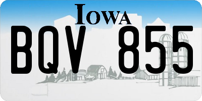IA license plate BQV855