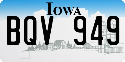 IA license plate BQV949