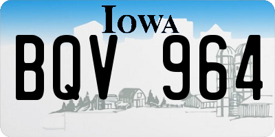 IA license plate BQV964