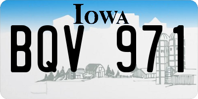 IA license plate BQV971