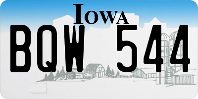 IA license plate BQW544