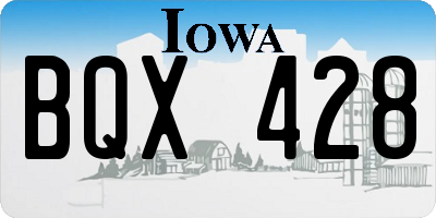 IA license plate BQX428