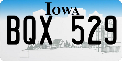 IA license plate BQX529