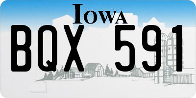 IA license plate BQX591