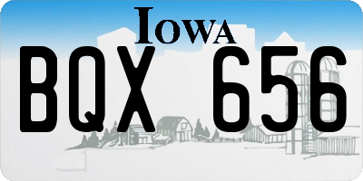 IA license plate BQX656