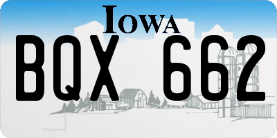 IA license plate BQX662