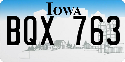 IA license plate BQX763