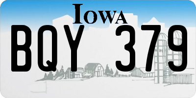 IA license plate BQY379