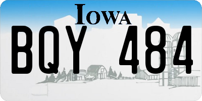 IA license plate BQY484