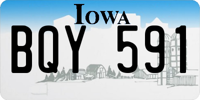 IA license plate BQY591