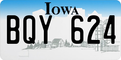IA license plate BQY624