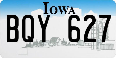 IA license plate BQY627