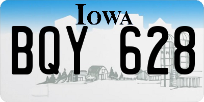 IA license plate BQY628