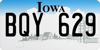 IA license plate BQY629