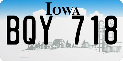 IA license plate BQY718