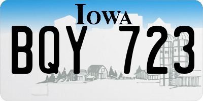 IA license plate BQY723