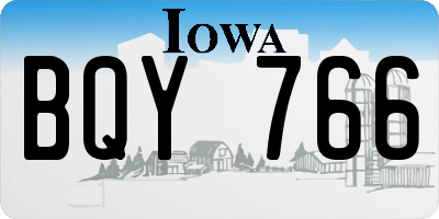 IA license plate BQY766
