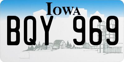 IA license plate BQY969