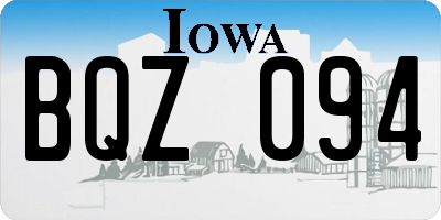 IA license plate BQZ094