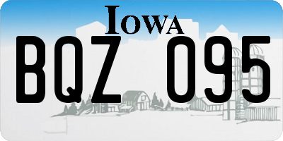 IA license plate BQZ095